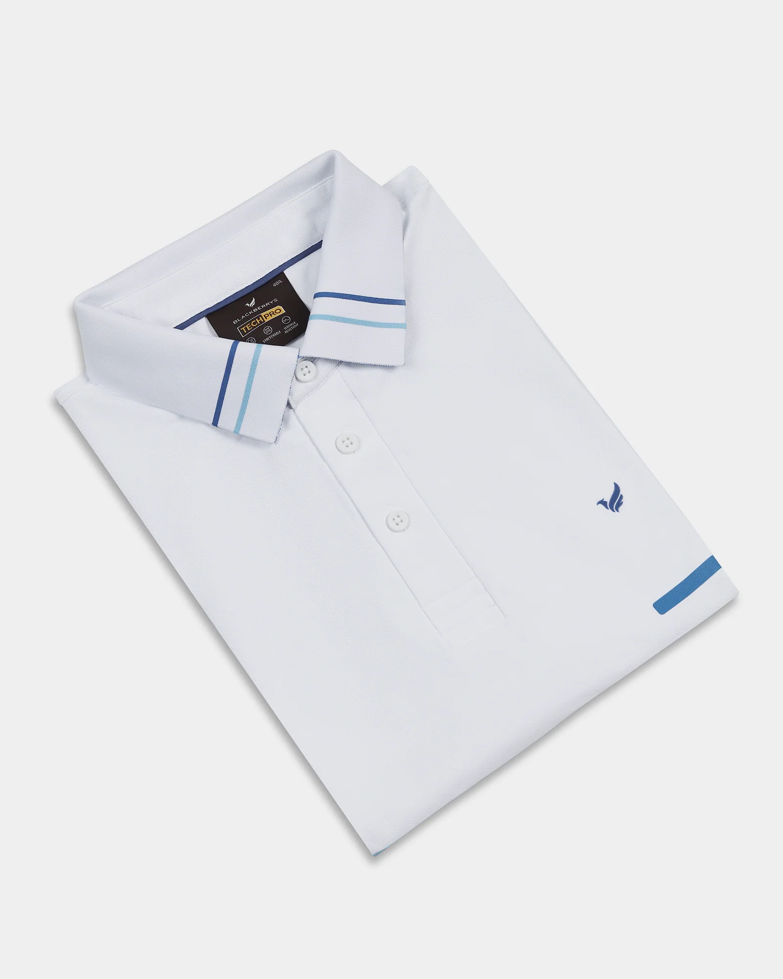 White TechPro Solid Polo - Arlo - Image 5
