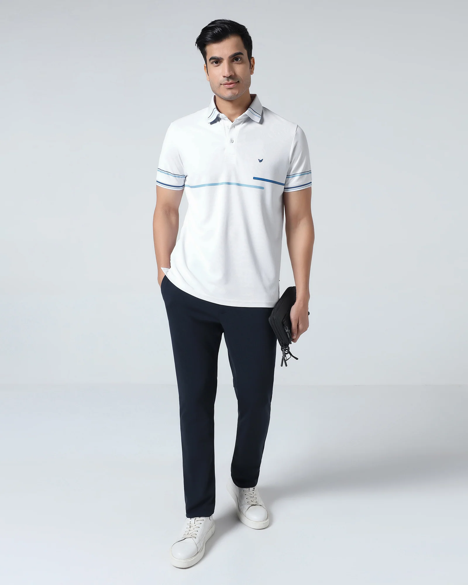 White TechPro Solid Polo - Arlo - Image 7
