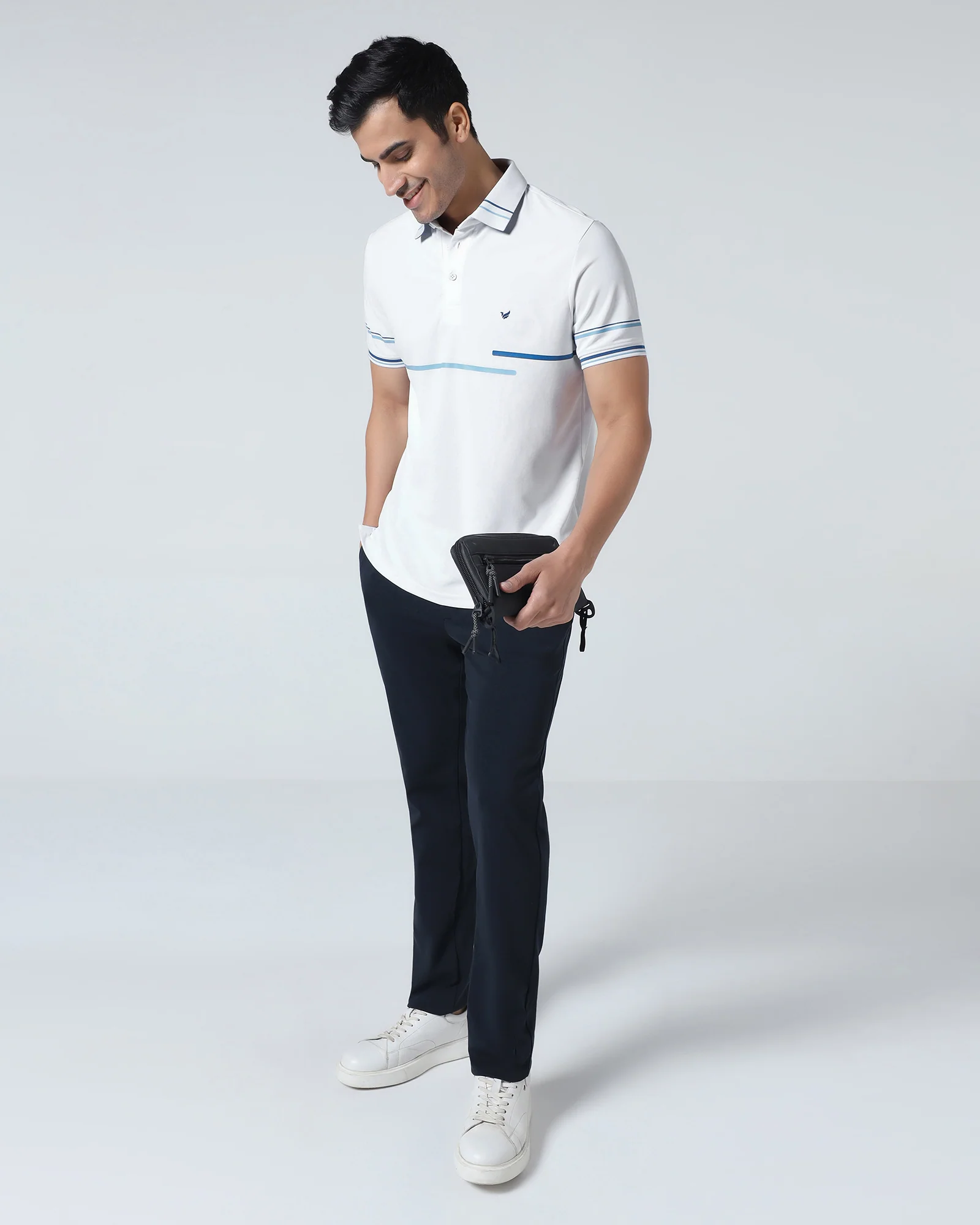 White TechPro Solid Polo - Arlo - Image 8