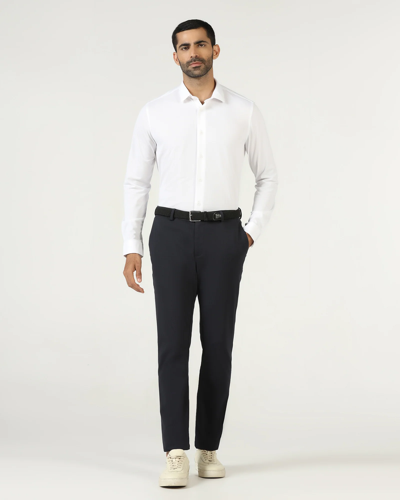 White TechPro Stripe Shirt - Keish - Image 3