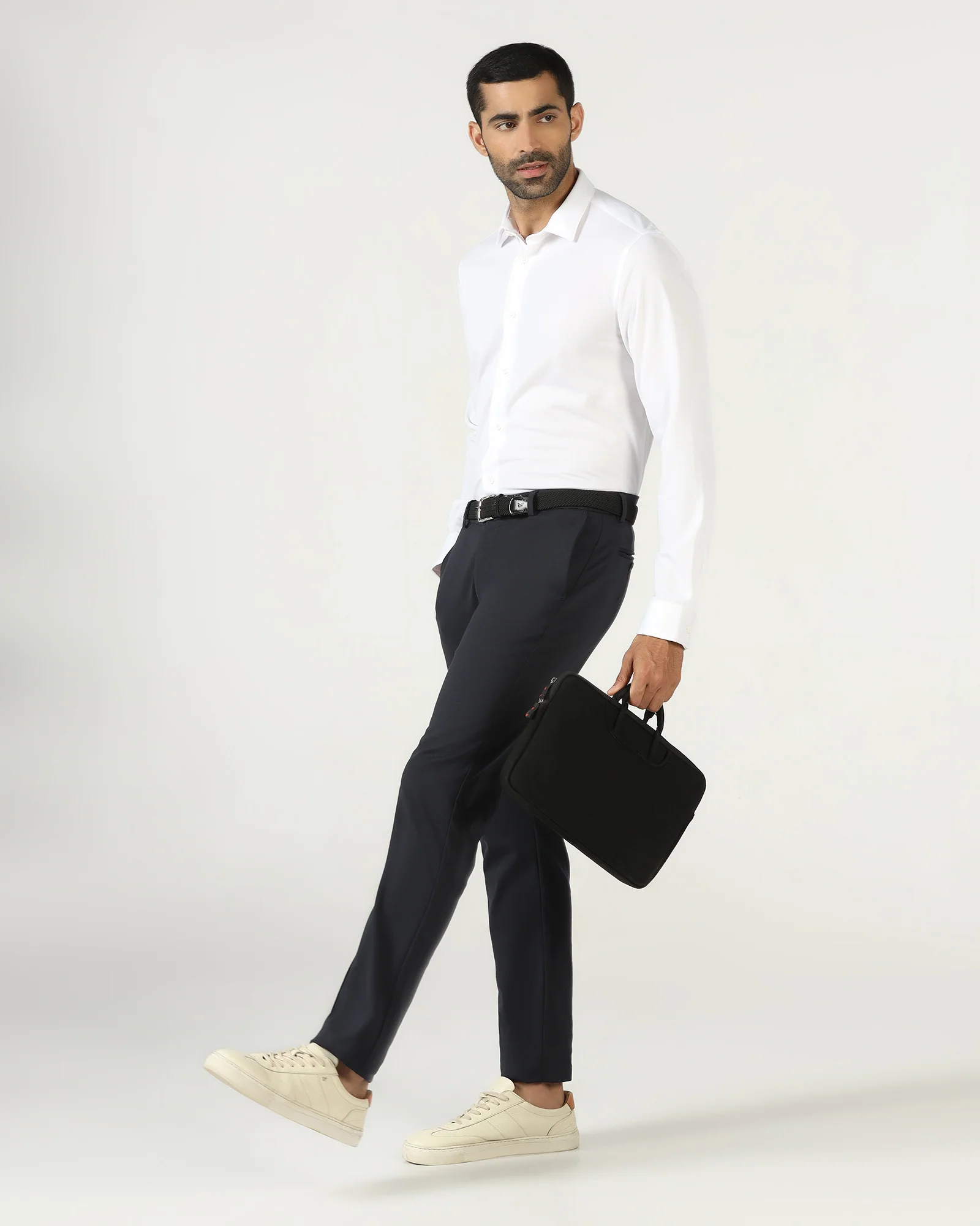 White TechPro Stripe Shirt - Keish - Image 8