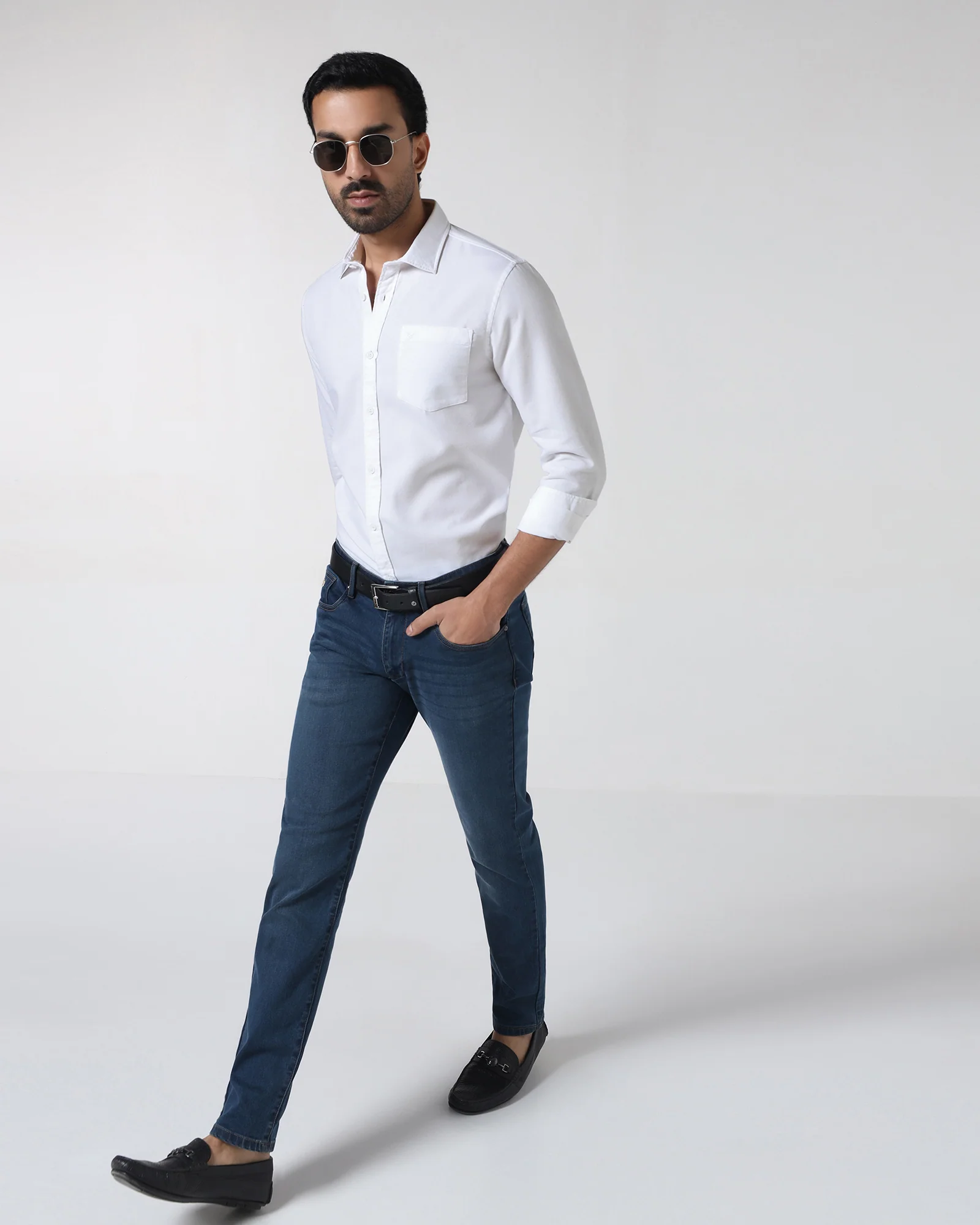 White Textured Shirt - Caty - Image 8