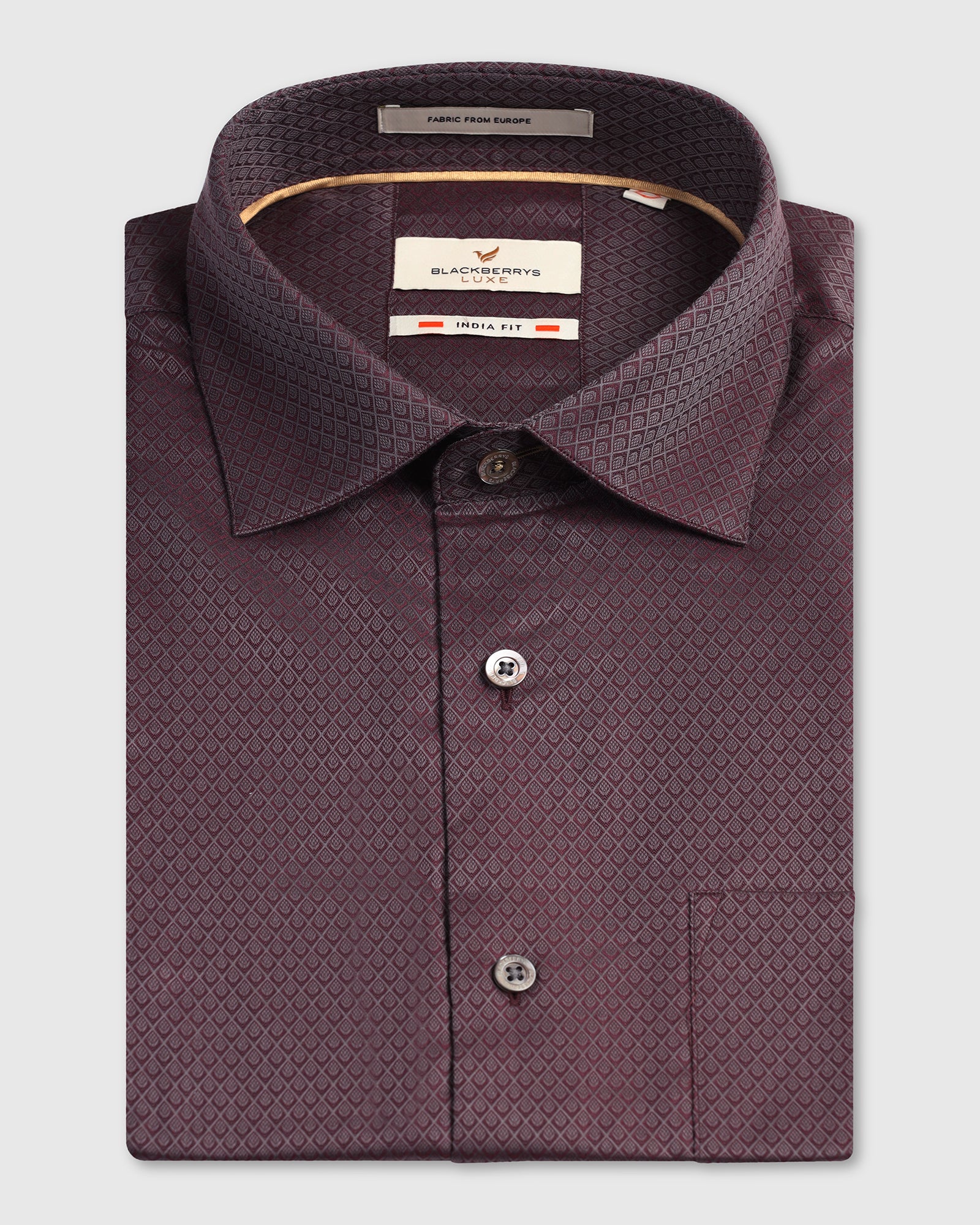 Wine Luxe Jacquard Shirt - Mirror - Image 5