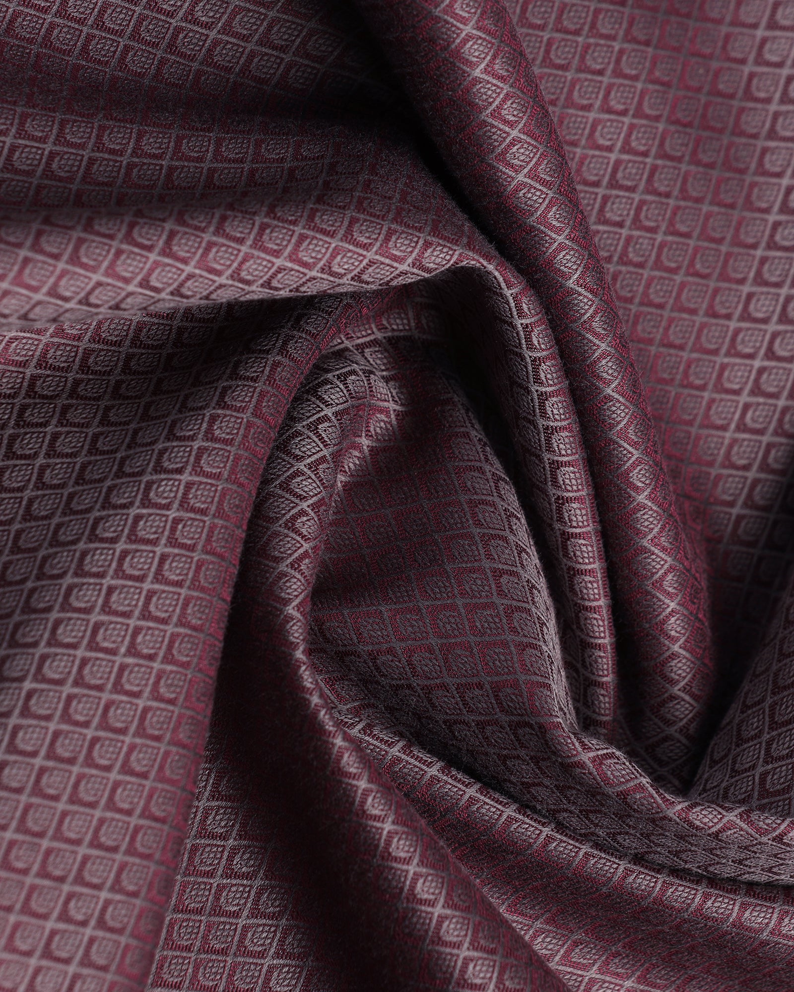 Wine Luxe Jacquard Shirt - Mirror - Image 6