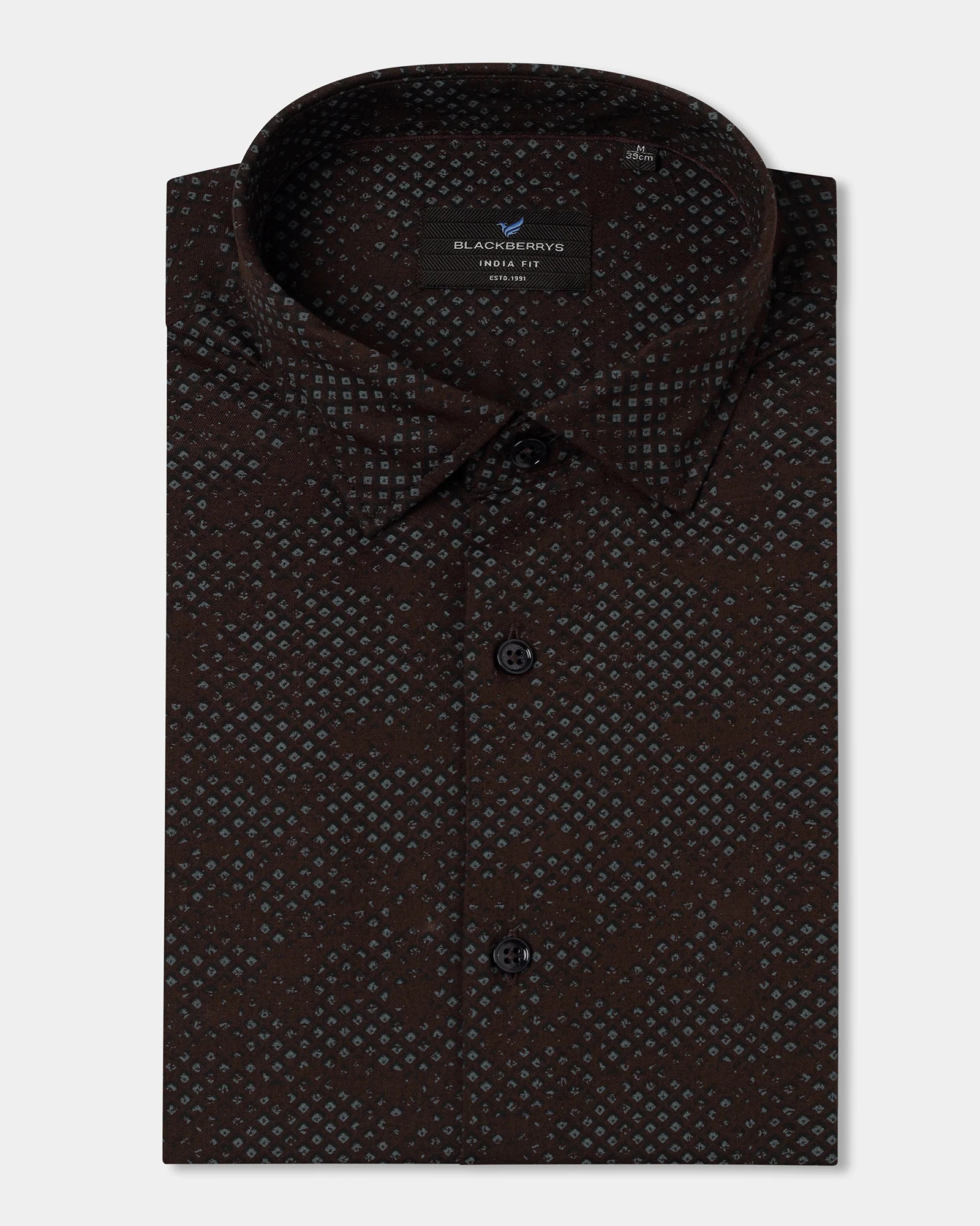 Wine Printed Shirt - Laver - Image 5