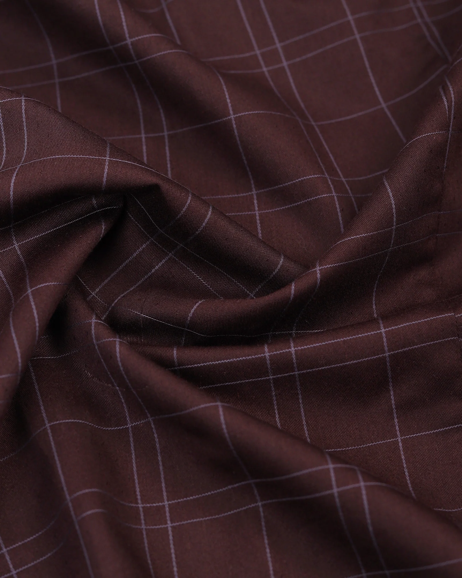 Wine Red Check Shirt - Axton - Image 6