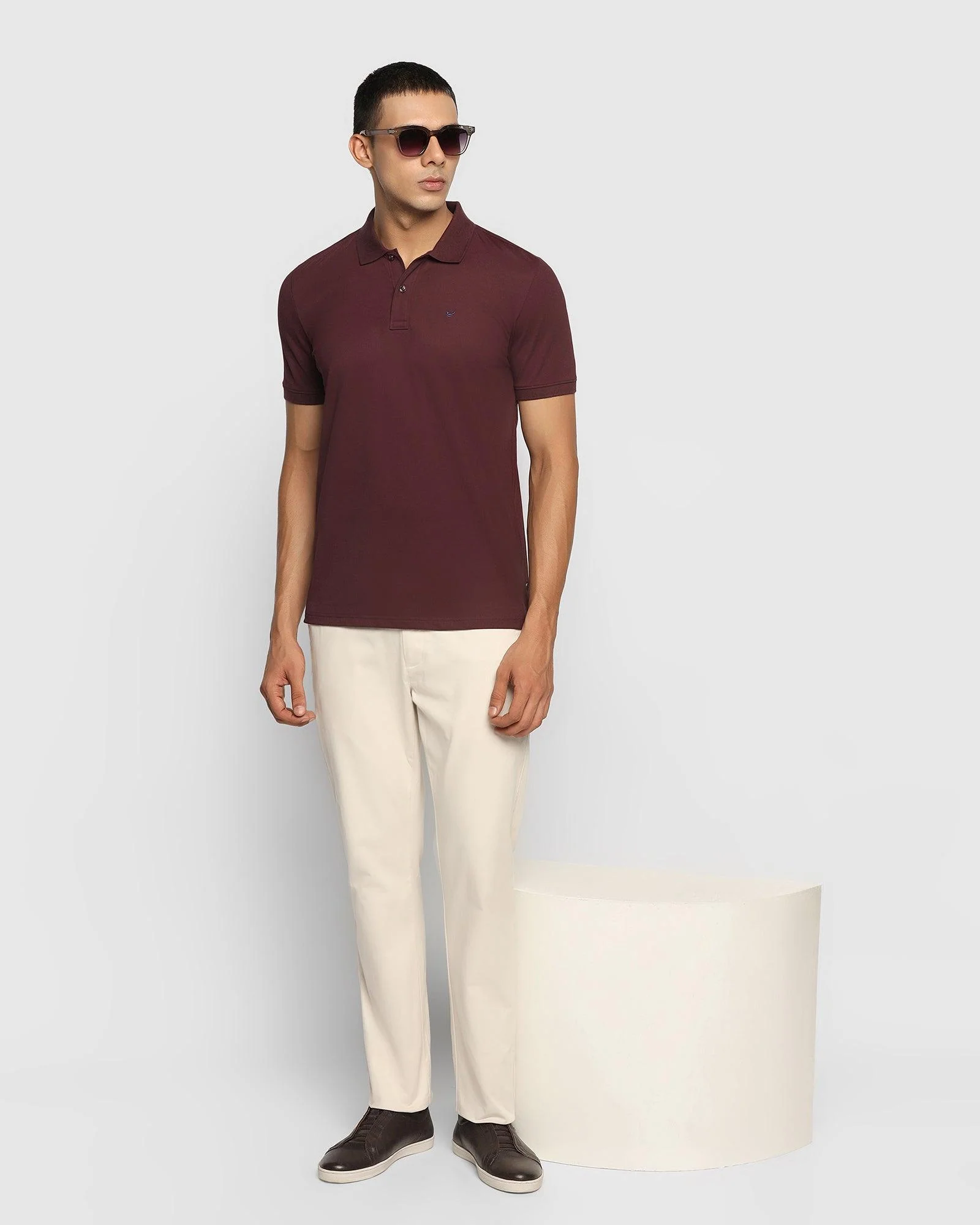 Wine Must Haves Solid Polo - Yukii - Image 3