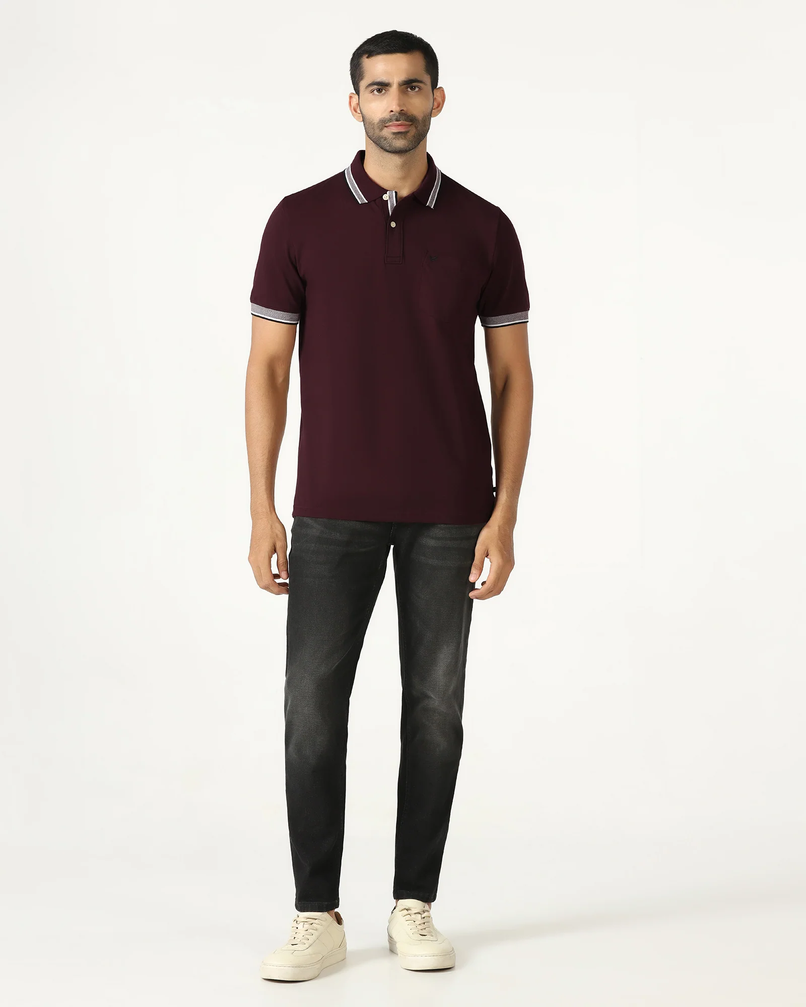 Wine Solid T-Shirt - Taurus - Image 3