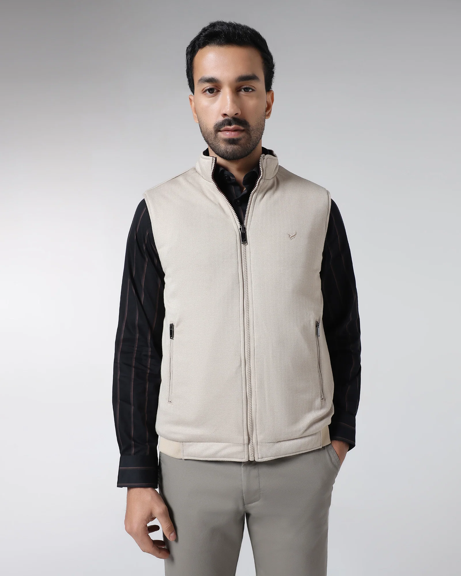 Wine Reversible Solid Zipper Jacket - Zietro - Image 7
