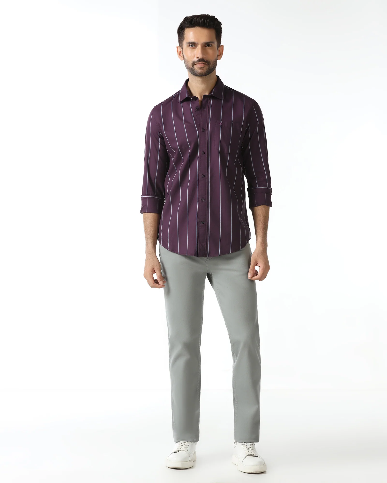 Wine Stripe Shirt - Huon - Image 3