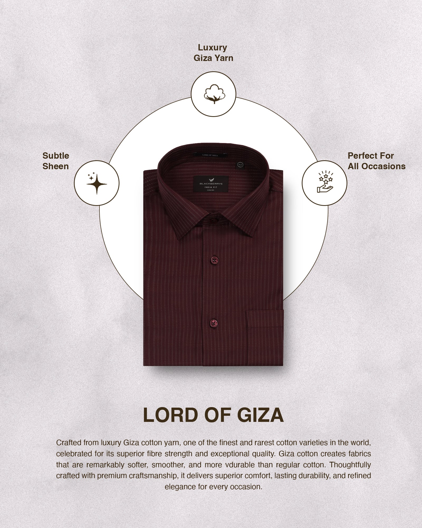Wine Stripe Shirt - Preston - Image 5