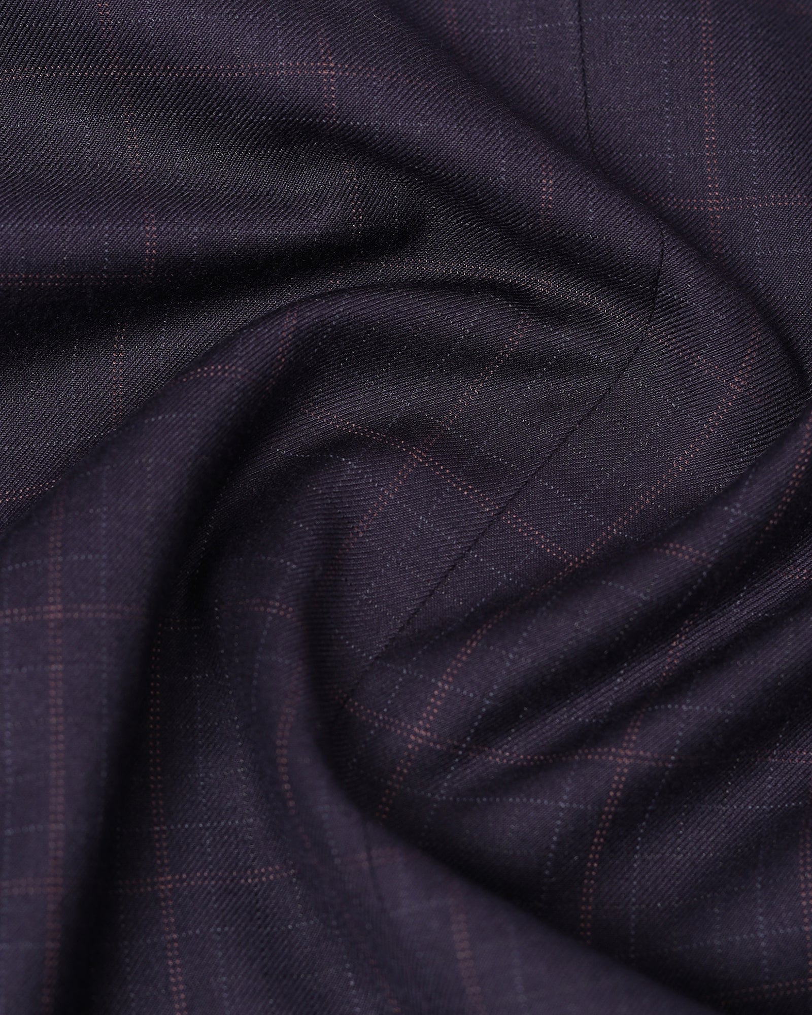 Wine Two Piece Check Suit - Lasow - Image 5