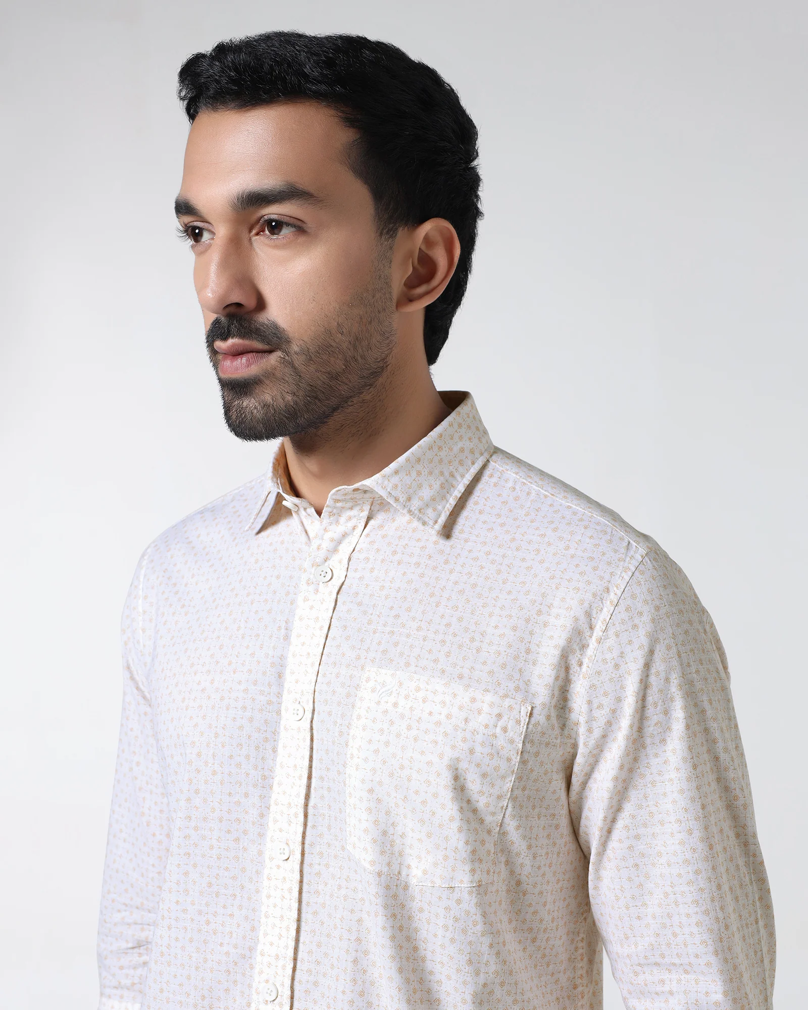 Yellow Printed Shirt - Harlad - Image 4