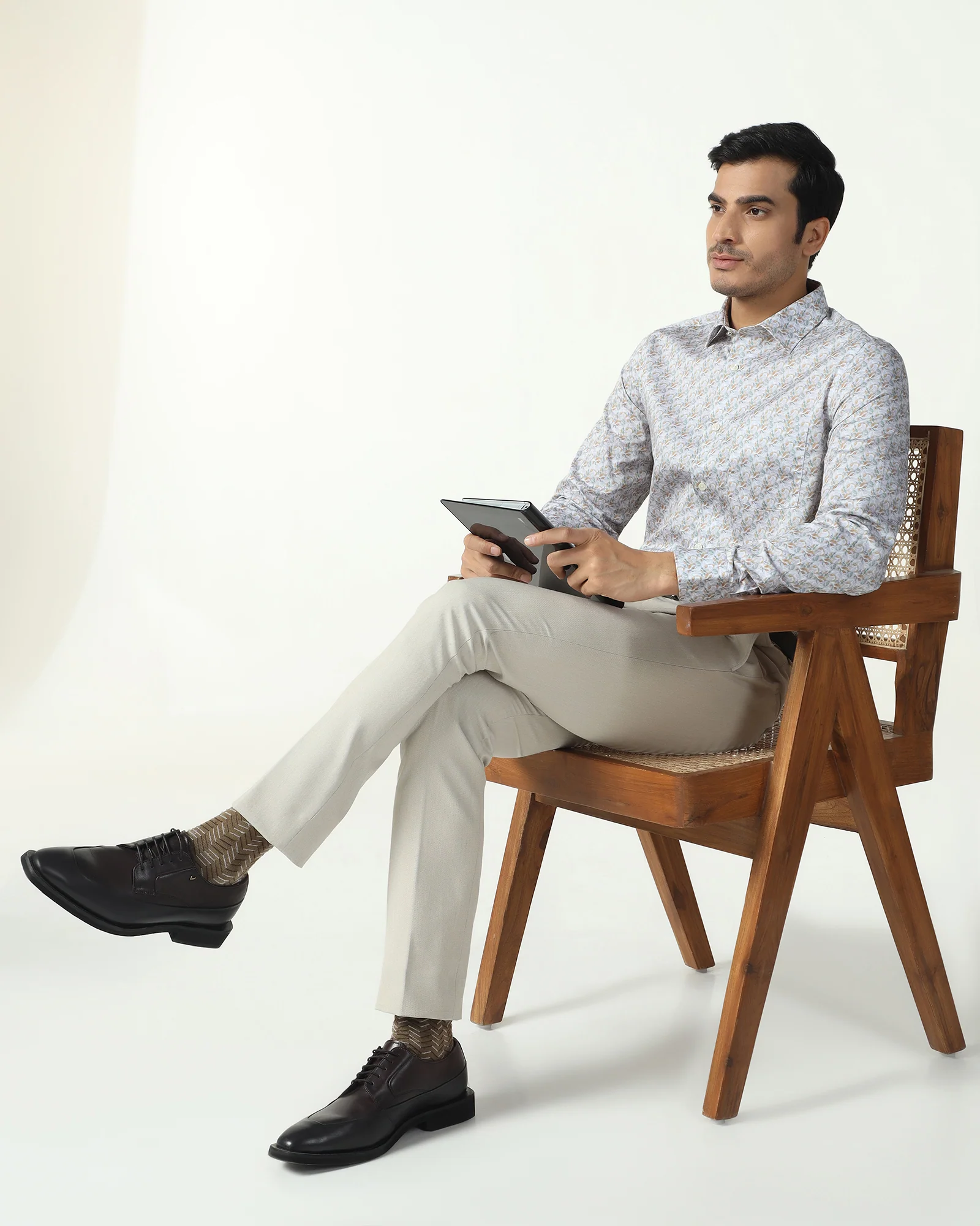Yellow Printed Shirt - Parker - Image 8